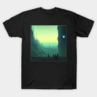 FUTURE CITY DRAWING #003 (FRAMED) T-Shirt